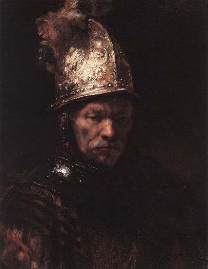 REMBRANDT Harmenszoon van Rijn Man in a Golden Helmet China oil painting art